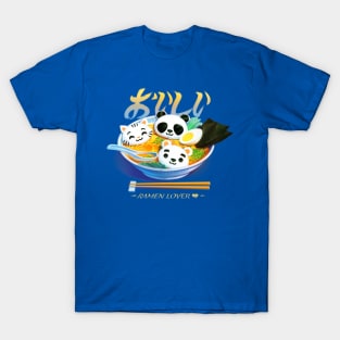 Ramen Panda Cat Bear T-Shirt